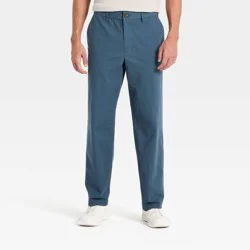 Men's Straight Leg Ripstop E-Waist Utility Pants - Goodfellow & Co™ Blue XXL