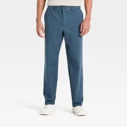 Men's Straight Leg Ripstop E-Waist Utility Pants - Goodfellow & Co™ Blue XXL