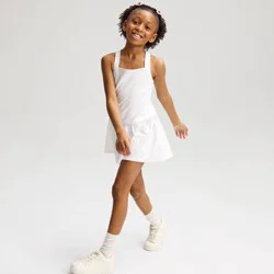 Girls' Quick Dry Knit Dress - Cat & Jack™ White S