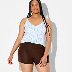 Women's High-Rise ButterBliss Bike Shorts - Wild Fable™ Brown XXL