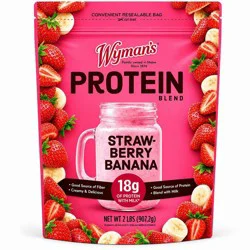 Wyman's Strawberry & Banana Protein Blend - 2lbs Bag