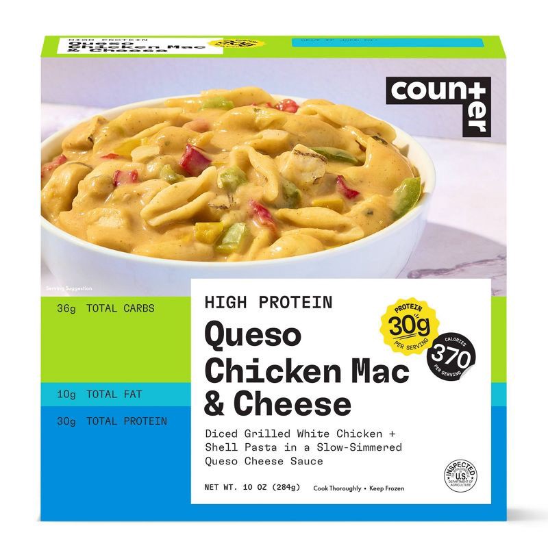 slide 1 of 8, Counter Queso Chicken Mac & Cheese - 10oz, 10 oz