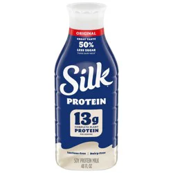 Silk High Protein Original Dairy Free Plant-Based Milk - 48 fl oz