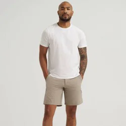 Wrangler Men's Big 8" ATG Side Zip Utility Shorts - Taupe 44