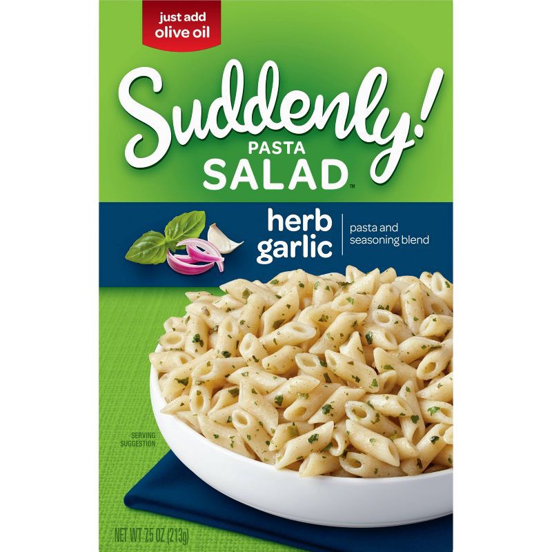 slide 1 of 6, Suddenly Salad Herb and Garlic Pasta Salad - 7.5oz, 7.5 oz