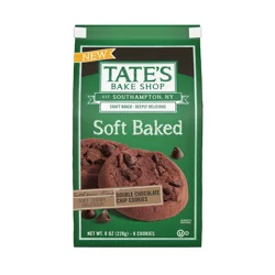 Tate's Bake Shop Soft Baked Cookies, Double Chocolate Chip, 8 oz