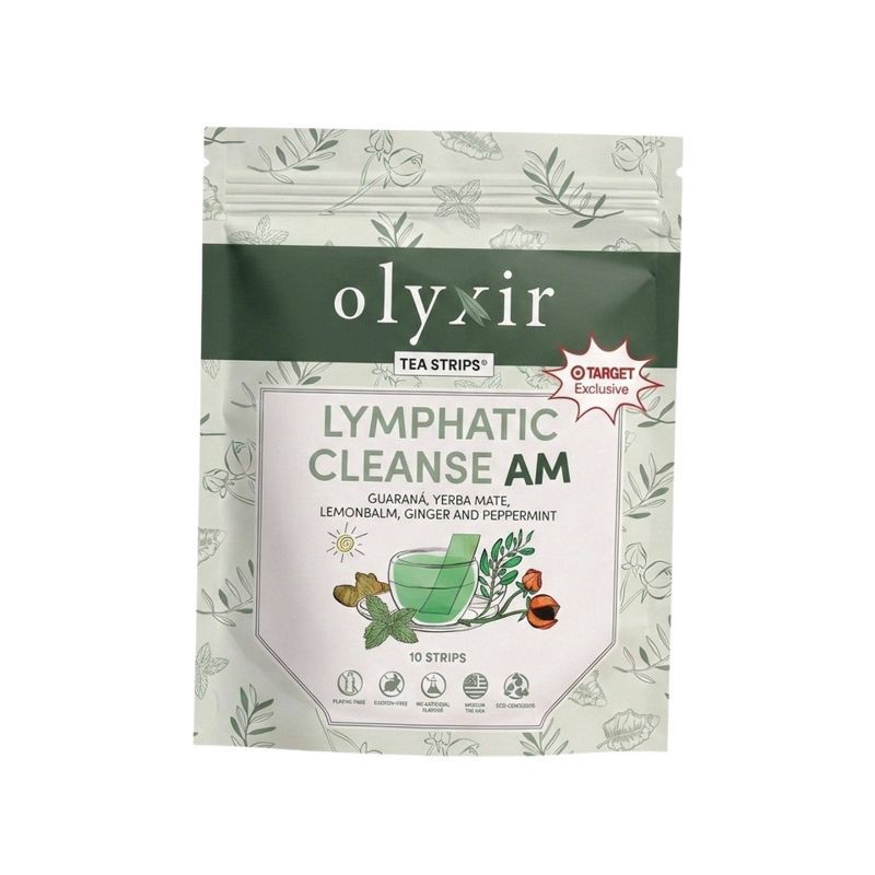 slide 1 of 4, Olyxir Lymphatic Cleanse AM Tea Strips - 10ct, 10 ct