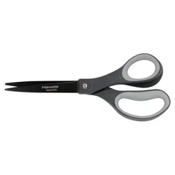 Fiskars Performance 8" Softgrip Non-Stick Titanium Scissors Black