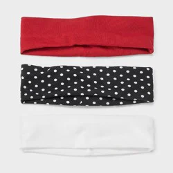 Polka Dot Headwrap Set 3ct - Wild Fable™ Red