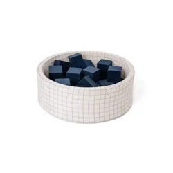 SMOL 31.5' Round Foam Pit with Square Foam - 30pc
