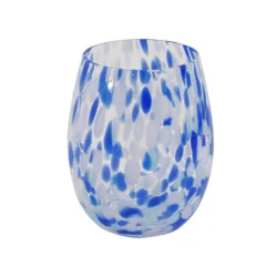 Madison Home 16.9 fl oz Tortoise Stemless Wine Glass Blue