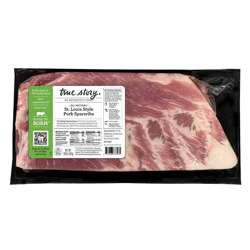 True Story St. Louis Style Pork Spareribs Half Rack - 20oz