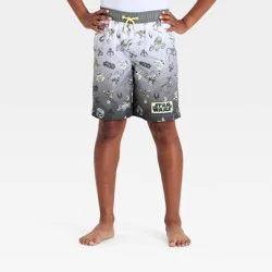 Boys' Star Wars Swim Trunks - Gray S