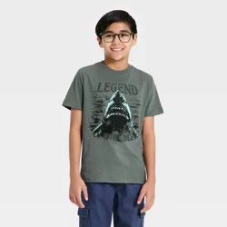 Boys' Short Sleeve Shark Graphic T-Shirt - Cat & Jack™ Charcoal Gray XL