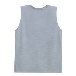 Goodie Two Sleeves Men's Pabst Blue Ribbon Muscle Tank Top - Heathered Blue S