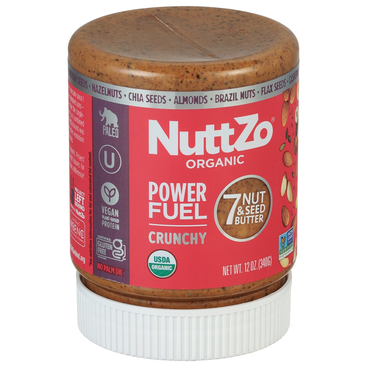 slide 2 of 9, NuttZo Nuttzo Power Fuel Spread, 12 oz