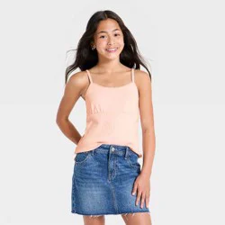 Girls' Pointelle Tank Top - art class™ Pink M