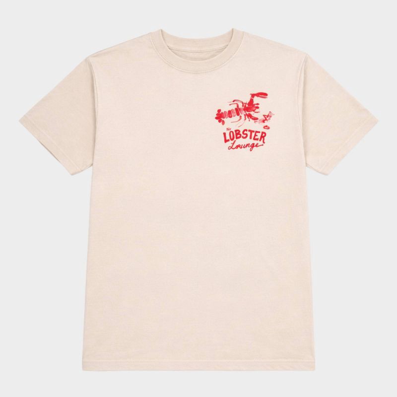 slide 1 of 4, Ripple Junction Men's Lobster Lounge Short Sleeve Graphic T-Shirt - Sand M, 1 ct