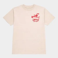 Ripple Junction Men's Lobster Lounge Short Sleeve Graphic T-Shirt - Sand M