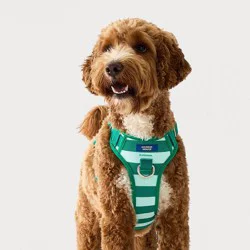 Hooray House Comfort Knit Harness - Green Stripe M
