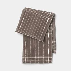 14x72" Cotton Table Runner Ikat Woven Brown - Threshold™