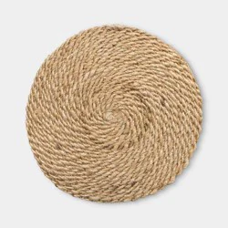 15" Twisted Jute Charger Tan Natural - Threshold™