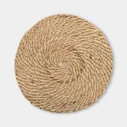 15" Twisted Jute Charger Tan Natural - Threshold™