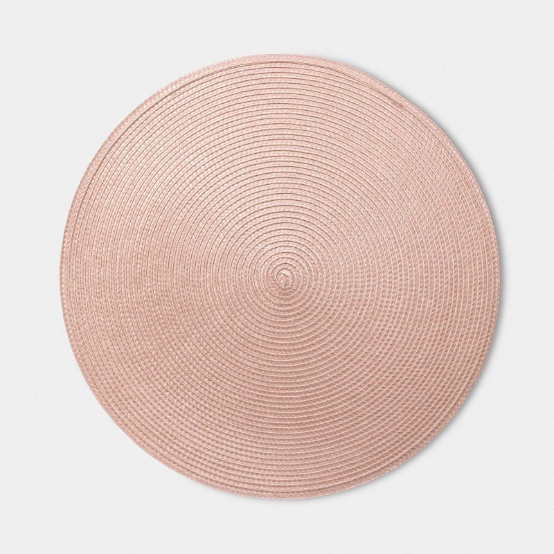 slide 1 of 5, Polyround Pink Charger Pink - Room Essentials™, 1 ct