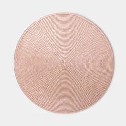 Polyround Pink Charger Pink - Room Essentials™