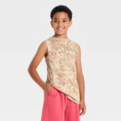 Grayson Threads Kids Boys' Camo America Graphic Tank Top - Brown M