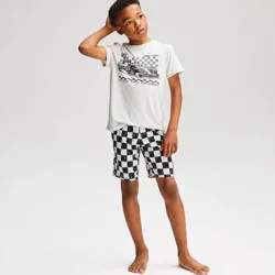 Boys' 2pc Race Car T-Shirt and Shorts Pajama Set - Cat & Jack™ Gray XS