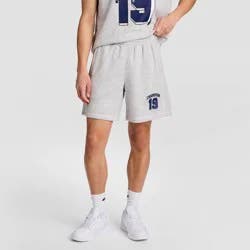 Champion Men's 7" Heritage Hoops French Terry Shorts - Oxford Heather Gray M