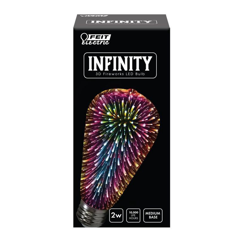slide 1 of 4, Feit Fireworks LED Light Bulb, 1 ct