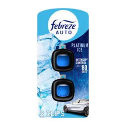 Febreze 2ct Car Auto Platinum Ice Air freshener
