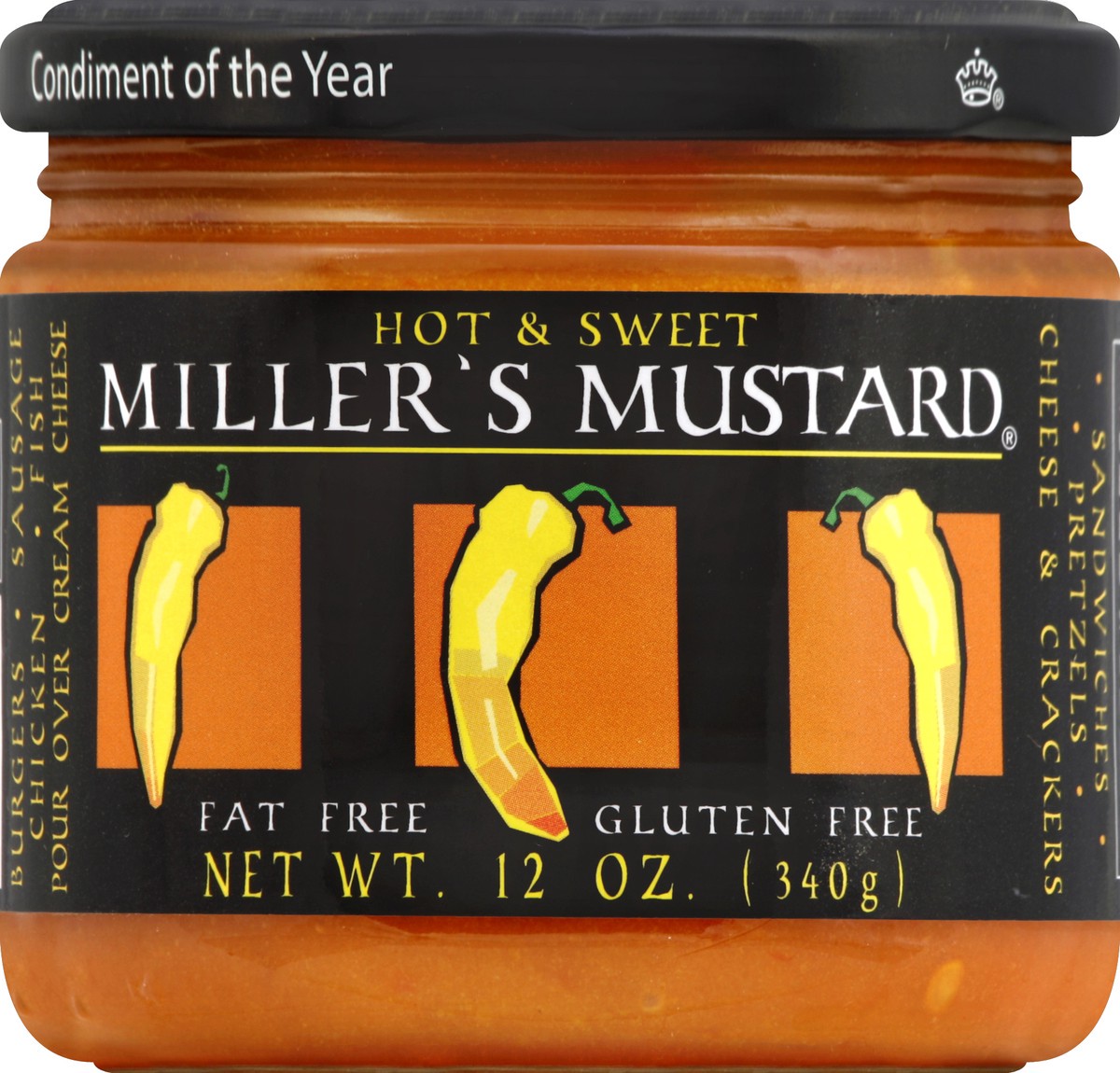 slide 2 of 2, Miller's Mustard Mustard 12 oz, 12 oz