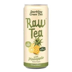 Raw Tea Sparkling Green Tea with Pineapple Juice - 11 fl oz Can