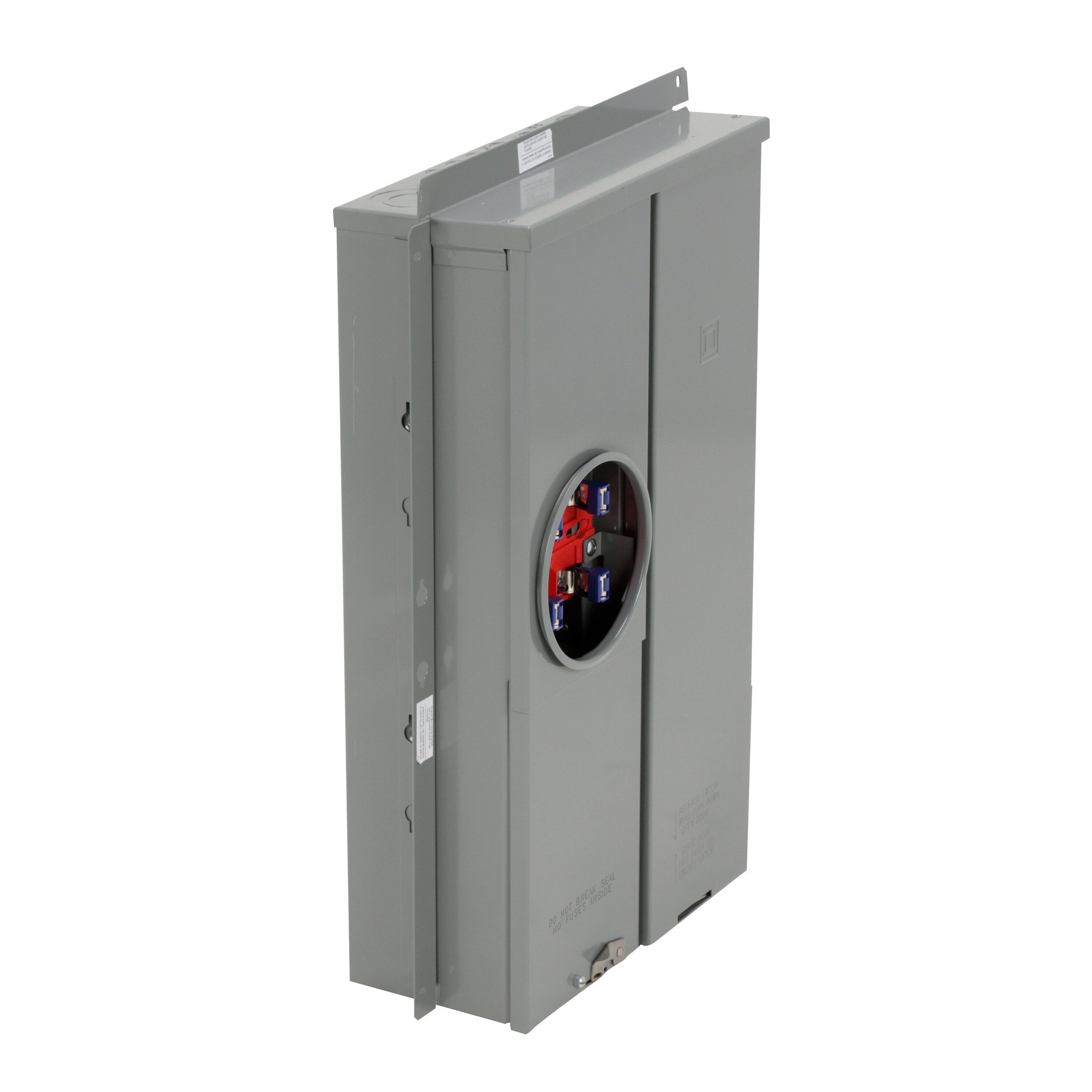 slide 3 of 4, Square D Homeline Ring Type Overhead/Underground 125 -Amp 16 -Spaces 24 -Circuit Outdoor Main Breaker Meter Combo Load Center, 1 ct