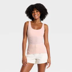 Women's Padded Bra Tank Top - A New Day™ Pink S