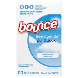 Bounce Fresh Free Dryer Sheets - 110ct