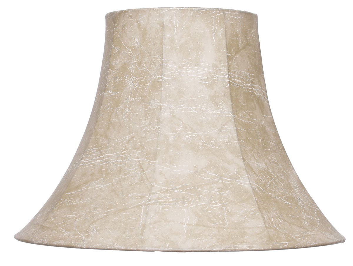 slide 1 of 3, allen + roth 12.5-in x 17-in Natural Fabric Bell Lamp Shade, 1 ct