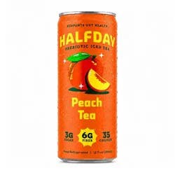 Halfday Iced Tea Halfday Prebiotic Iced Tea Peach Tea - 12 fl oz Can