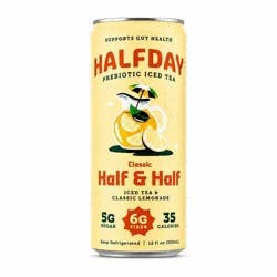 Halfday Iced Tea Halfday Prebiotic Iced Tea Classic Lemonade Half & Half - 12 fl oz Can
