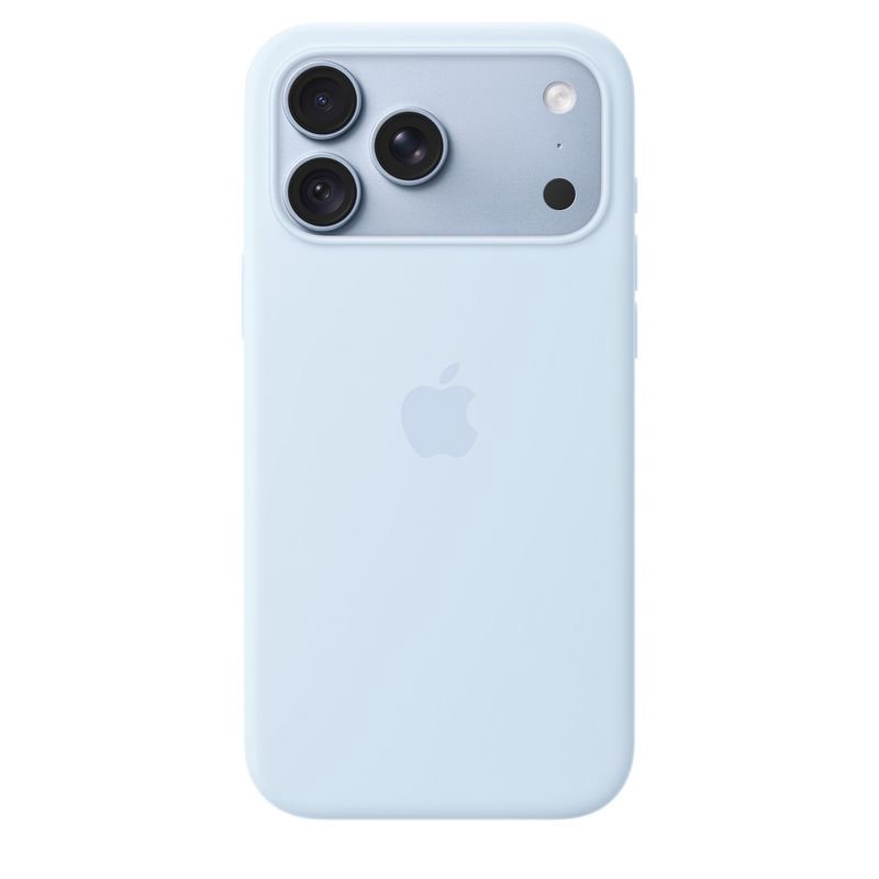 slide 1 of 4, Apple iPhone 18 Pro Max Silicone Case with MagSafe - Crisp Blue, 1 ct