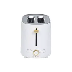 Cafe Express Finish 2-Slice Toaster Matte White