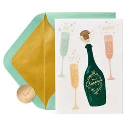 PAPYRUS Congratulations Champagne Celebration Greeting Card