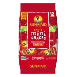 Sun-Maid California Sun-Dried Raisins Mini Snack Box - 12ct