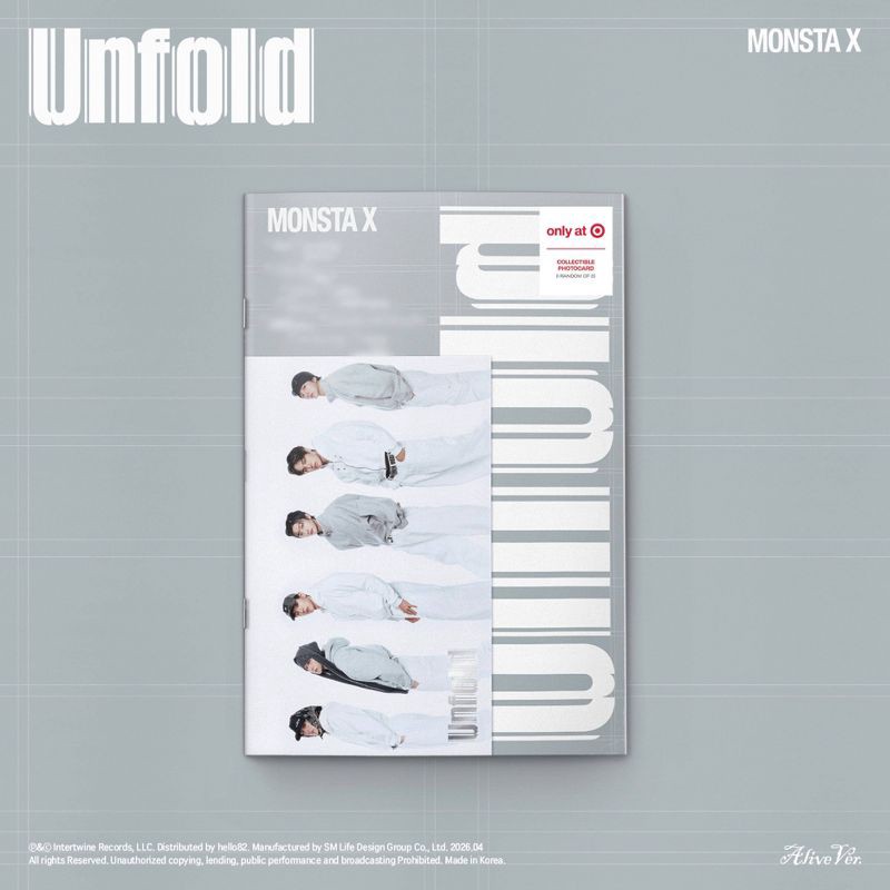 slide 1 of 2, hello82 MONSTA X - Unfold (Alive Ver.) (Target Exclusive, CD), 1 ct
