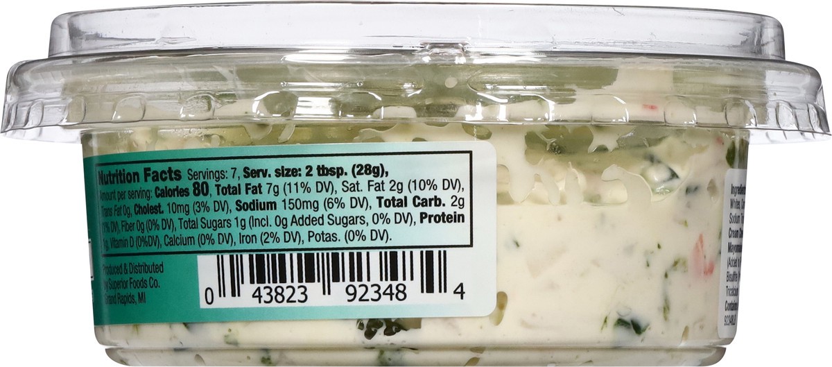 slide 9 of 14, Superior Select Crab & Spinach Dip & Spread 7 oz, 7 oz