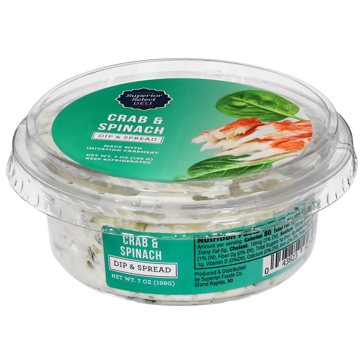 slide 12 of 14, Superior Select Crab & Spinach Dip & Spread 7 oz, 7 oz