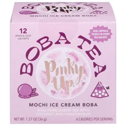 Pinky Up Tea Boba Mochi Ice Cream - 12 count